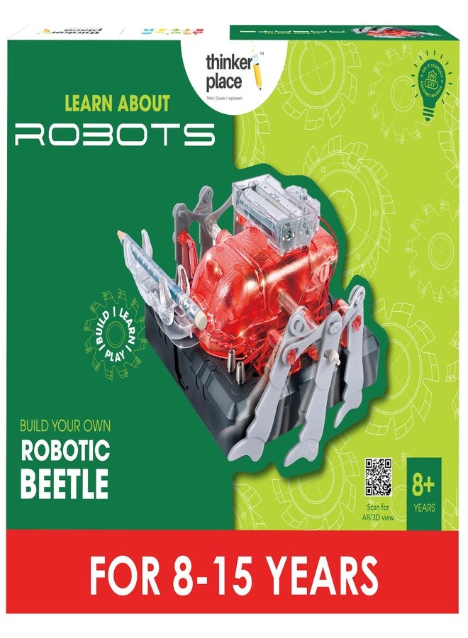 ThinkerPlace Robotic Beetle DIY Kit | Build, Learn & Play | STEM Toy for Kids Age 8+ | Robotics Learning Kit with AR Experience | Fun Educational Game - Image 1